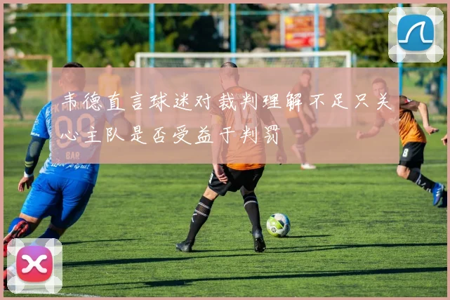 韦德直言球迷对裁判理解不足只关心主队是否受益于判罚